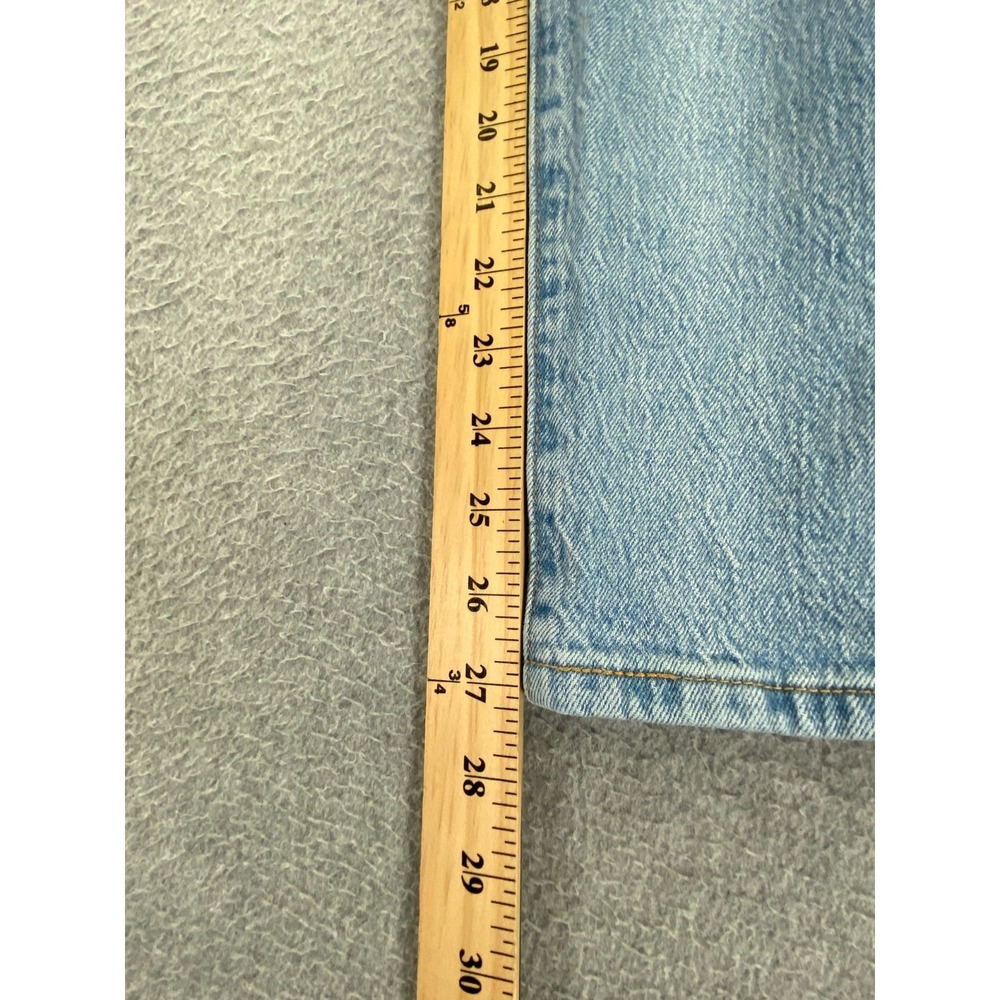 Levi's Premium 501 S Skinny Jeans Women's 28x28 (Meas 28x27) Light Wash Big E - Picture 10 of 15